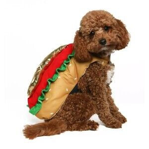 Vibrant Life Hot Dog Pet Halloween Costume – XS – Fits 5-10 lb Dog or Cat